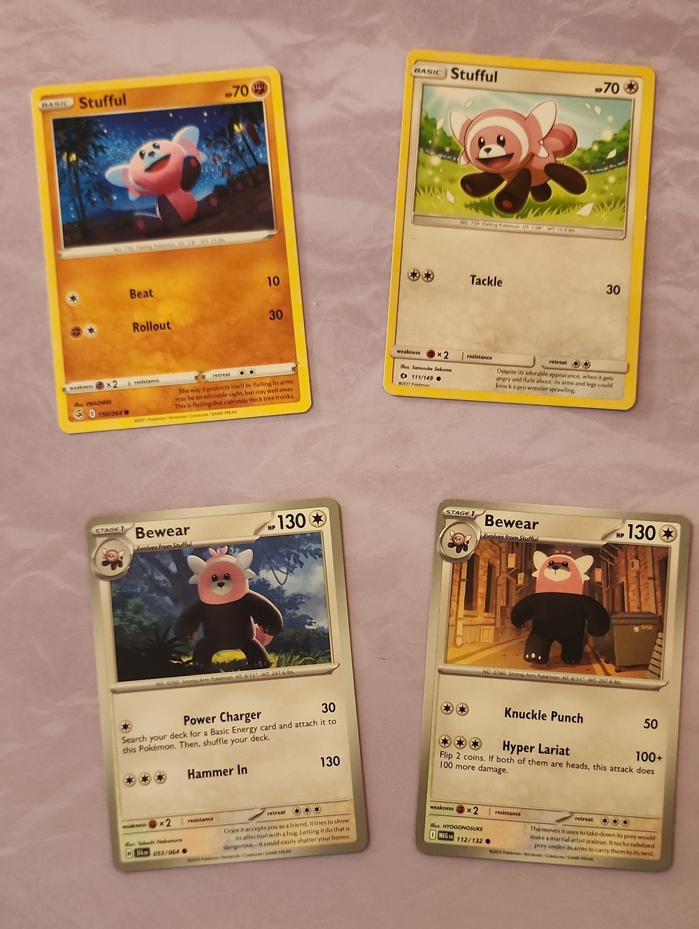 Stufful & Bewear Cards